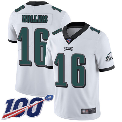 Men Philadelphia Eagles #16 Mack Hollins White Vapor Untouchable NFL Jersey Limited Player Season->women nfl jersey->Women Jersey
